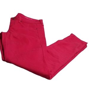 Gray super skinny pink jeans